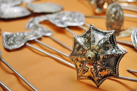 Floral Hair Pinの写真素材