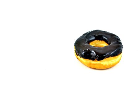 Sweet donut isolated on white backgroundの写真素材