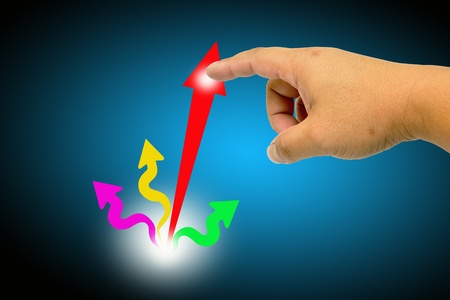 Hand drawing a chart 