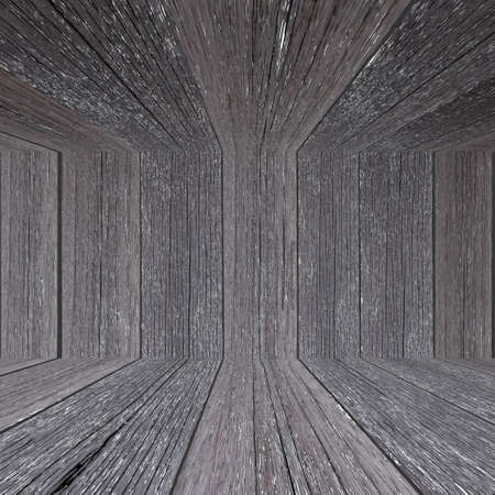 wall and floor wood background の写真素材