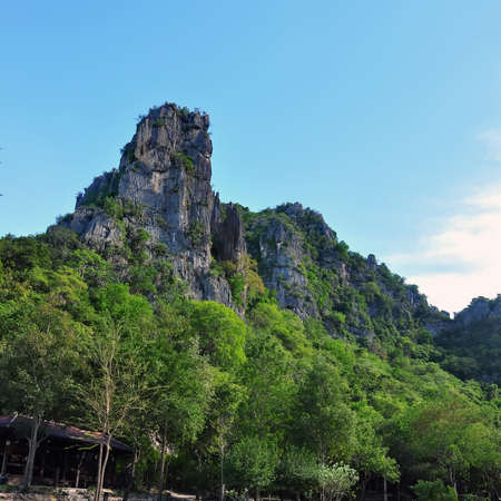 Landscape in mountains and the blue skyの写真素材