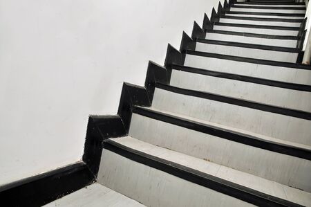 Modern white stairの写真素材