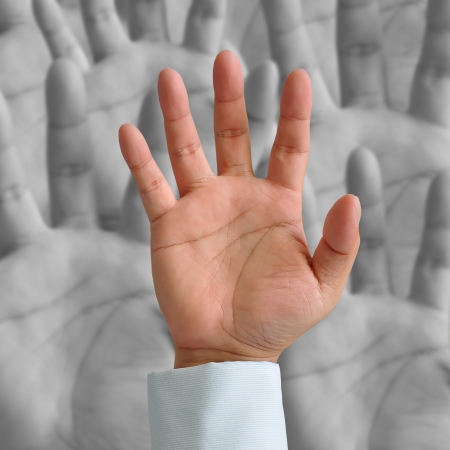Group of Businessman handsの写真素材