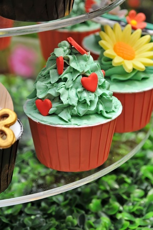 Colorful Cup Cake / Sweet snacksの写真素材