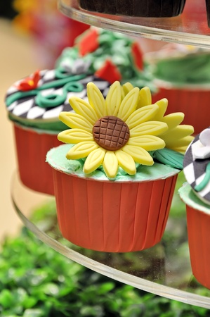 Colorful Cup Cake / Sweet snacksの写真素材