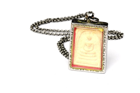 ancient small buddha thai style amuletの写真素材