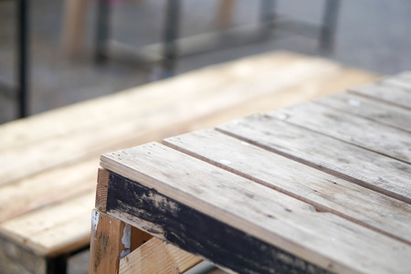 Outdoor dining the tableの写真素材