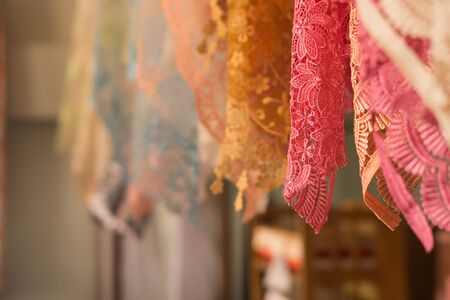 Colorful of lace colorsの写真素材