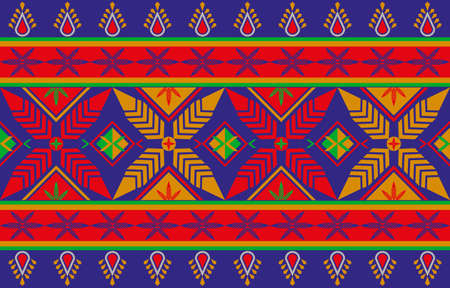 Geometric pattern seamless background Suitable for printing on fabrics, textures, textiles, wallpaper, interior, exterior, paper, patchwork. as a vector image Can be enlarged, the image is not broken.のイラスト素材