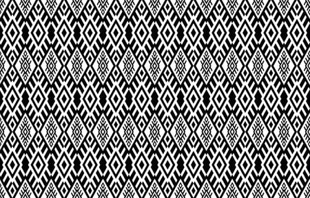 Black and white [jpg]square drawing to be used to print on fabric or other.のイラスト素材
