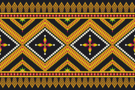 Seamless JPG background with abstract geometric pattern. Repeating background. Cloth design, wallpaper.のイラスト素材