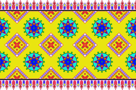 Vector background seamless geometric pattern The pattern is repeatable in all directions. Suitable for destroying fabrics, textile patterns, wallpaper, gift wrap.のイラスト素材