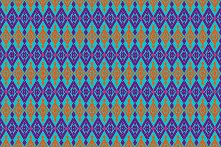 Traditional ethnic geometric patterns design for background carpet wallpaper clothing wrap batik fabric sarong embroidery style vector illustrationのイラスト素材