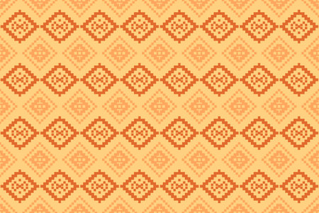 Traditional ethnic geometric patterns design for background, carpet, wallpaper, clothing, wrap, batik, fabric, sarong, embroidery style vector illustrationのイラスト素材