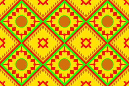 Geometric pattern Seamless Vector Background Suitable for printing into fabrics, woven fabrics, wallpaper, gift wrapping paper.のイラスト素材