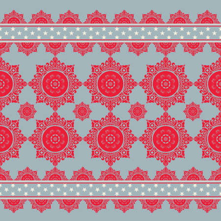 Geometric seamless pattern traditional. Nice design for background, carpet, wallpaper, fabric, clothing, wrapping, Batik, vector style.のイラスト素材