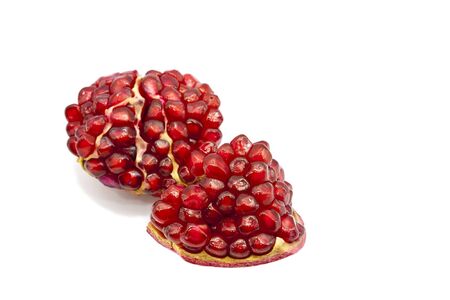 Pomegranate on whiteの写真素材