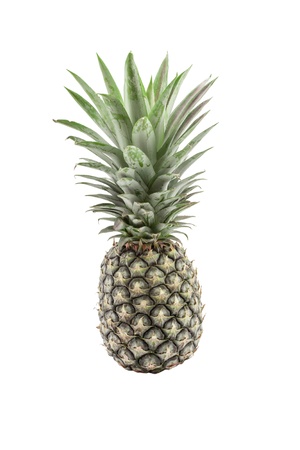 Sweet pineapple on white background の写真素材
