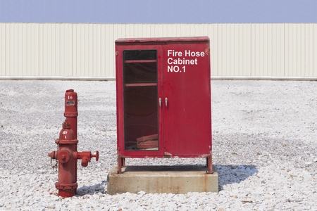 fire hose cabinetの写真素材