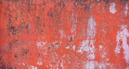 peeling and decaying of painted steel door.の写真素材