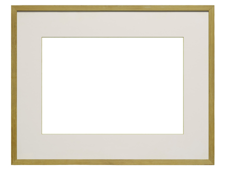 Picture frame on white backgroundの写真素材