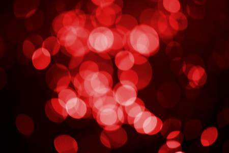 Abstract blurred red bokeh background