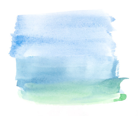 Abstract watercolor painting on white paper, Background, Textureの写真素材