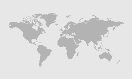 World map vector. Flat Earth map, Globe map, World map icon (vector)のイラスト素材