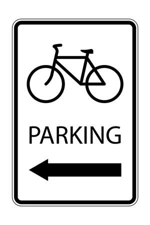 Bicycle parking sign. vector illustrationのイラスト素材