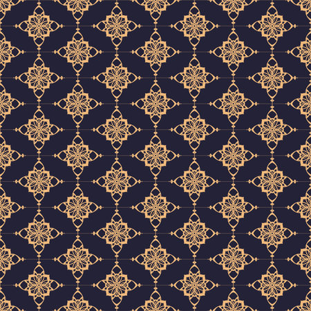 Seamless floral ornament wallpaper pattern