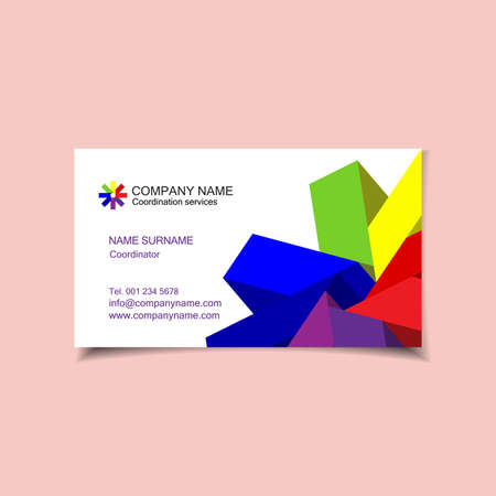 Modern business card template design, vectorのイラスト素材