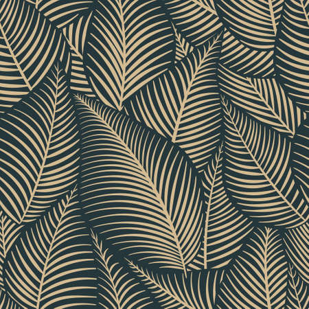 Seamless pattern background of leaves, vectorのイラスト素材