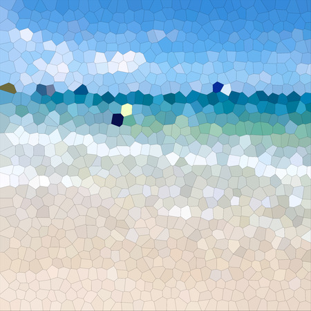 Abstract Background in Blue, Green and White Toneの写真素材