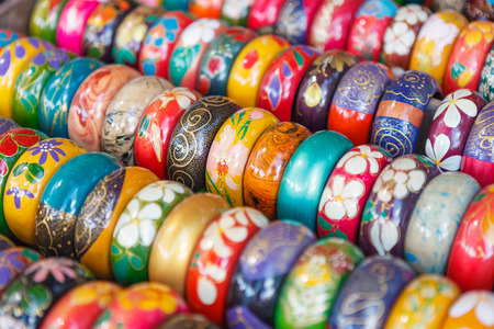 Colorful handicrafts In northern Thailand.の写真素材