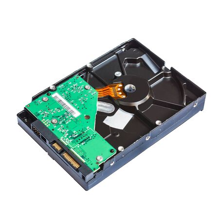 Hard disk isolated on a white background.