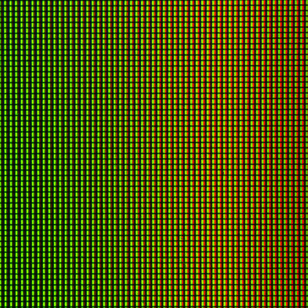 Closeup RGB led diode from led TV and led monitor screen display panel. Colorful led screen for background and design with copy space for text or image.の写真素材