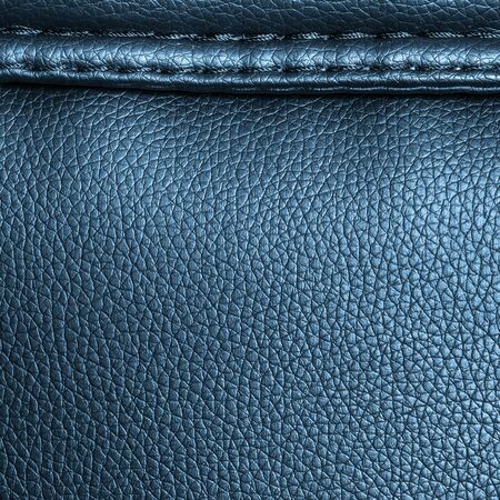 Deep blue leather texture or leather background for design with copy space for text or image.の写真素材