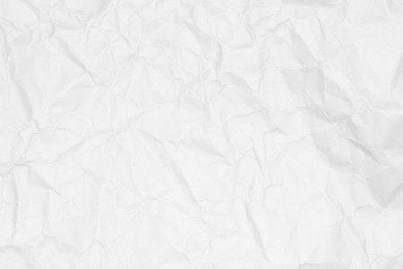 Crumpled white paper texture or paper background for design with copy space for text or image.の写真素材