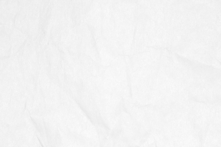 Recycled crumpled white paper texture, paper background for design with copy space for text or image.の写真素材