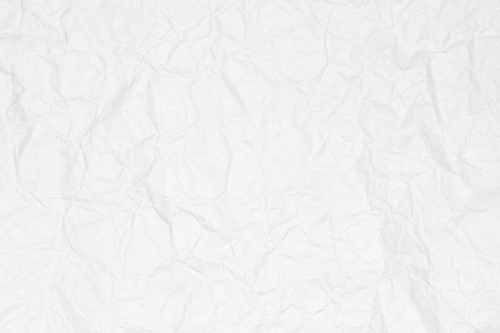 Crumpled white paper texture, paper background for design with copy space for text or image.の写真素材