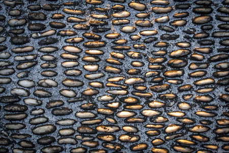 Sand stone pebbles texture, sand stone pebbles background.の写真素材