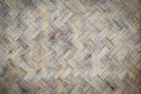 Bamboo weave wood from handmade crafts basket with dirty fungus or mold for interior, exterior and...