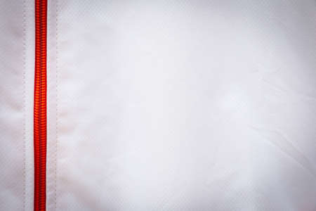 Various fabric material sample background Nylon material background with copyspace for textiles and...