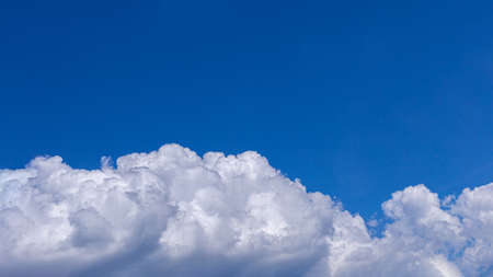 White cloud with blue sky background