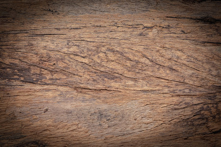 Old grunge dark textured wooden background , The surface of the old brown wood texture , top view teak wood panelingの写真素材