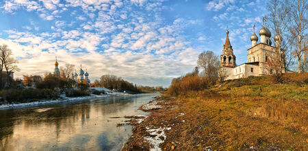 Church of the city of Vologda in a clear sunny dayの写真素材