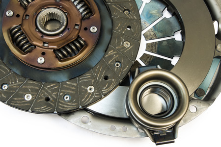 Clutch kit car on a white backgroundの写真素材
