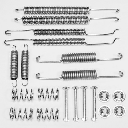Repair Kit brake shoes on a light backgroundの写真素材