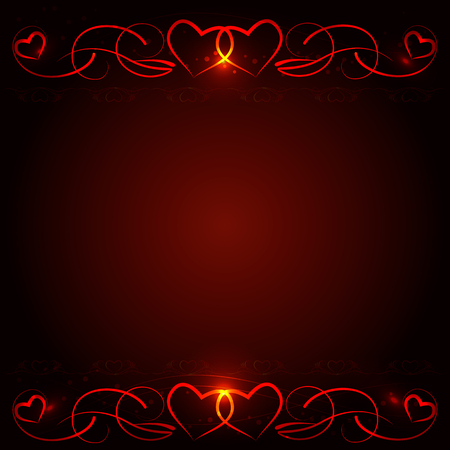 frame with hearts for your creativityのイラスト素材