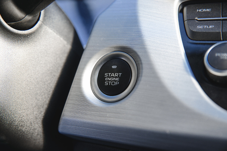 car engine start buttonの写真素材